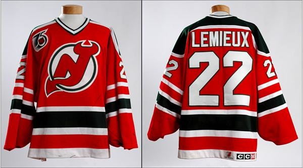 1991-92 Claude Lemieux Game Worn New Jersey Devils Jersey