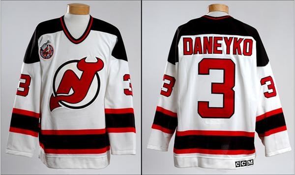 - 1992-93 Ken Daneyko Game Worn New Jersey Devils Jersey