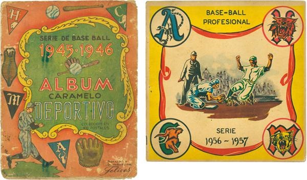 Baseball Memorabilia - Two Cuban Baseball Card Albums