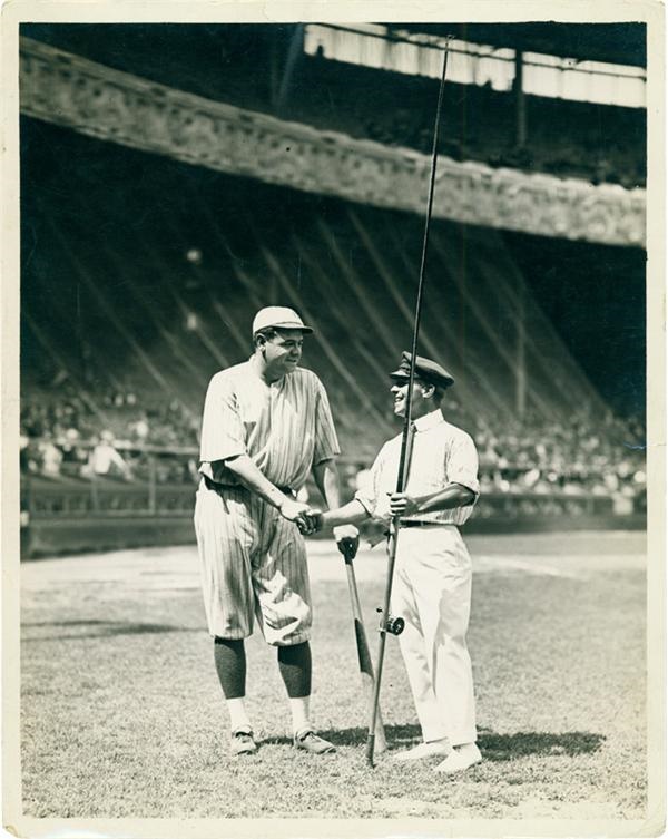 - 1927 Babe Ruth in Polo Grounds from Paul Thompson