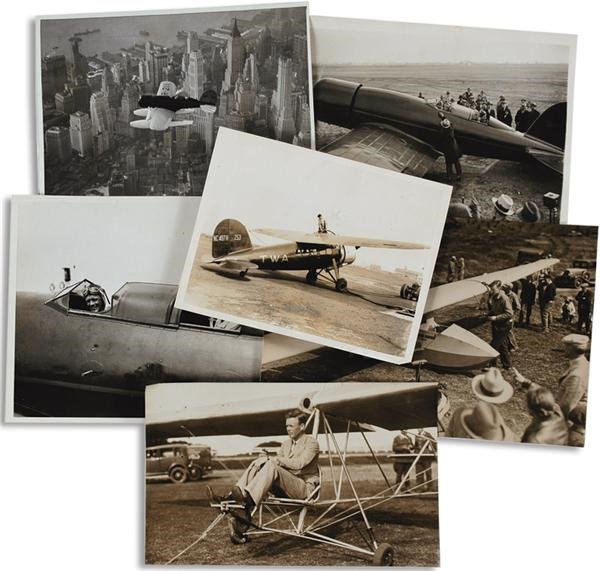 Non-Sports photographs - Important Charles Lindbergh Wire Photographs (12)