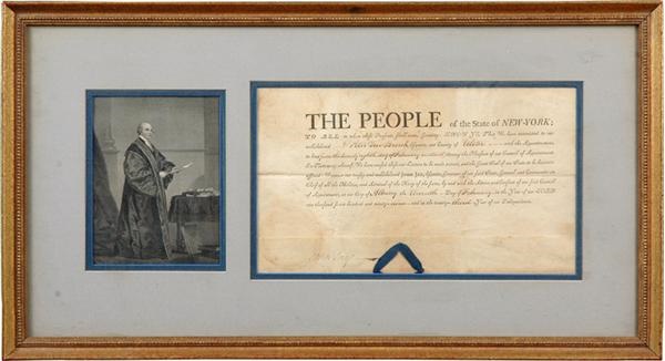 Americana Autographs - John Jay, First Chief Justice of the Supreme Court, Signed Document