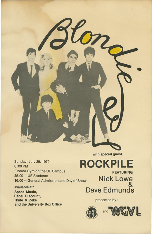 Rock Memorabilia - 1979 Blondie Concert Poster