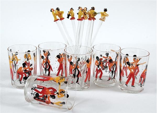 - 1930&#39;s Jazz Band Stirrers and Glasses (6)
