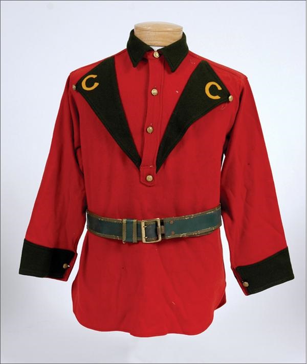 - 19th Century Fireman&#39;s Bib Front Uniform