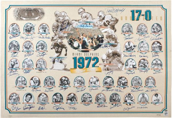 - 1972 Miami Dolphins Team Signed LTD Edition Print