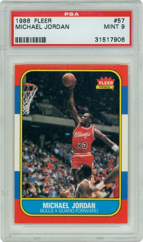 Sports Cards - 1986-87 & 1987-88 Fleer Basketball Sets with Jordan RC PSA 9 MINT
