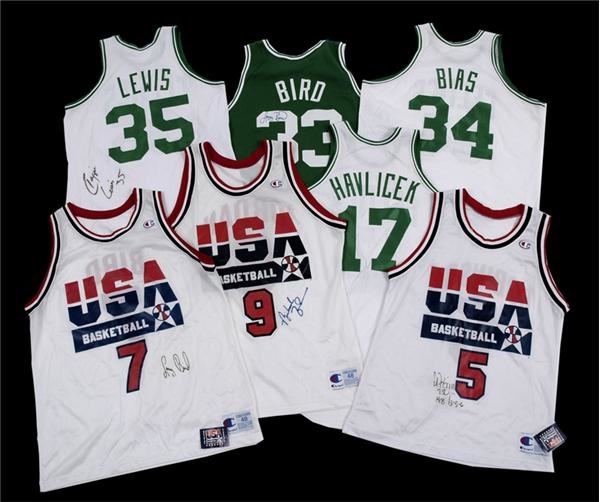 - Signed Basketball Jersey Collection (6)
