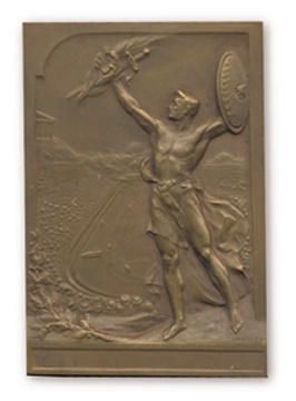 1906 Athens  Olympics Commemorative Winner's Plaque