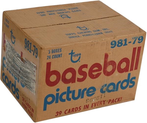 Unopened Material - 1979 Topps Baseball Unopened Three-Box Rack Case