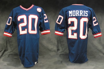 - 1986 Joe Morris N.Y. Giants Game Worn Jersey