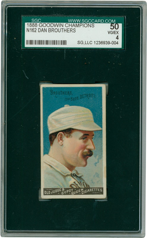 - 1888 N162 Goodwin Champions Dan Brouthers SGC 50 VG/EX 4