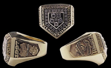 - 1997 Cleveland Indians A.L. Championship Ring