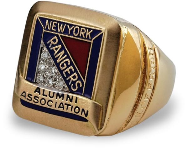 - Boom Boom Geoffrion New York Rangers Alumni Ring