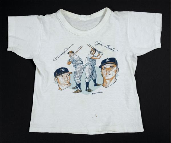 - Vintage Mickey Mantle and Roger Maris Tee Shirt