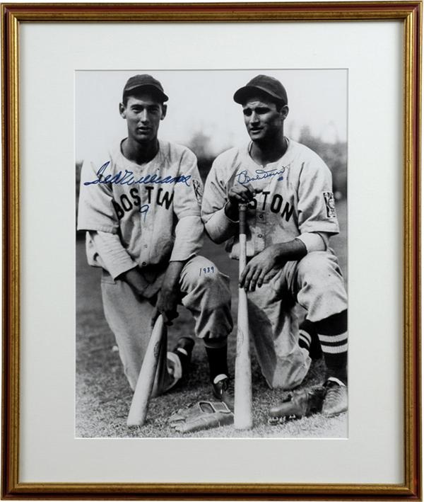 - 1939 Ted Williams and Bobby Doerr Signed Oversized Photo