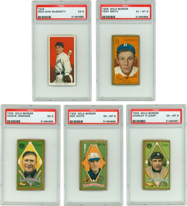 - Collection of T205 & T206 Cards W/ Cobb and 9 PSA Graded (44)