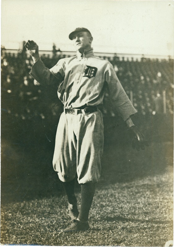 - 1908 Ty Cobb In Right Field, Photo From Paul Thompson