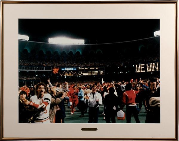 Cardinals - 1982 Cardinals World Series Winning Celebration Photo From Busch Stadium