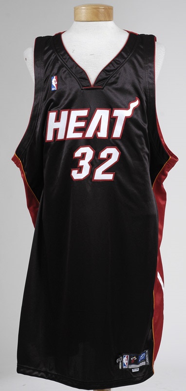 - 2004-05 Shaquille O&#39;Neal Game Worn Miami Heat Jersey