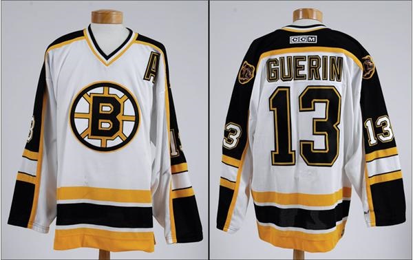 Hockey Equipment - 2001-02 Bill Guerin Game Worn Bruins Jersey