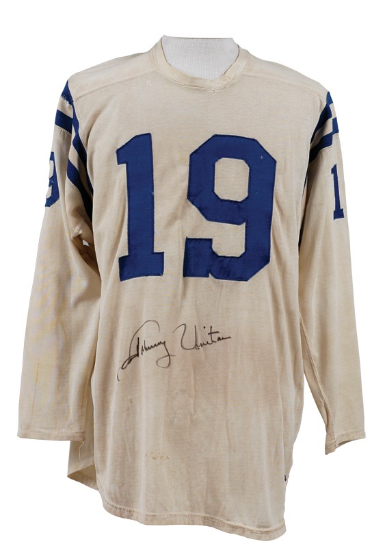 - 1959 Johnny Unitas Game Worn Baltimore Colts Jersey and Pants