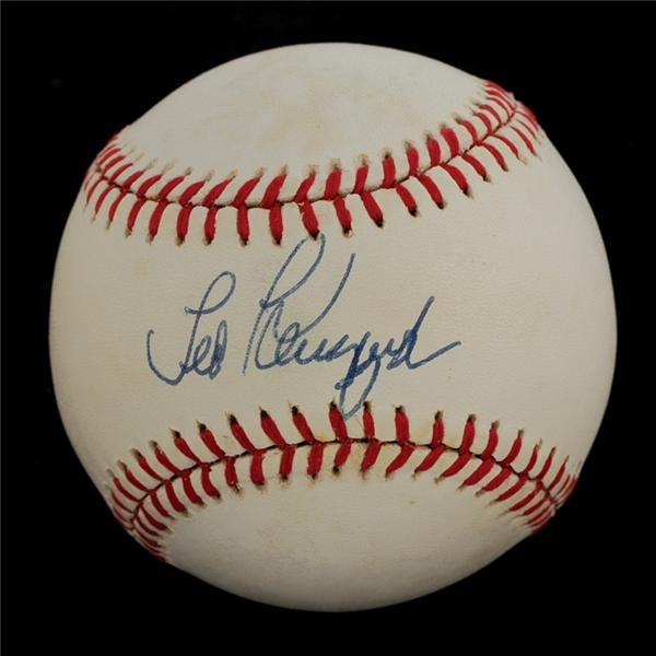 Pete Rose & Cincinnati Reds - Ted Kluszewski Single Signed Baseball