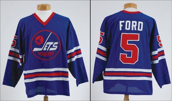 1976-77 Mike Ford Winnipeg Jets WHA Jersey