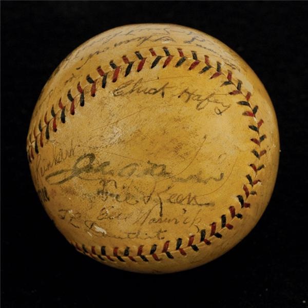 1926 St Louis Cardinals Team Signed World Championship Baseball