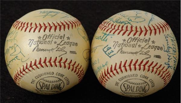 - 1931-34 St Louis Cards Reunion Team Signed Baseballs (2)