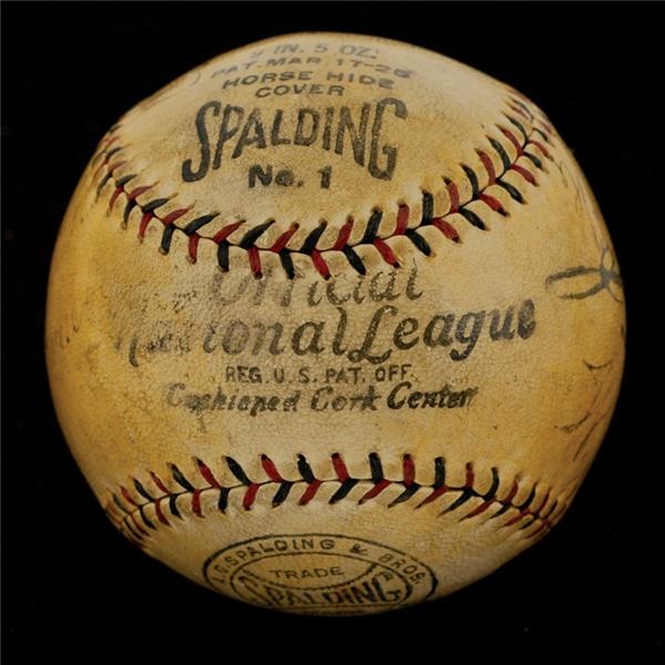- 1920-30&#39;s Umpires Signed Baseball With Bill Klem
