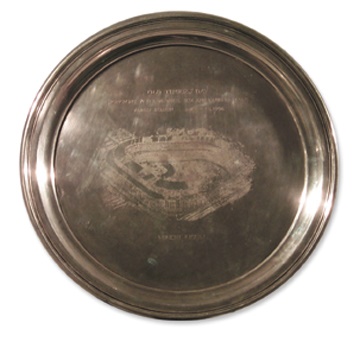 - 1956 Yankee Stadium Old Timers' Day Presentational Plate (12" diam.)