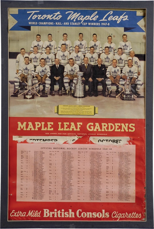 - Maple Leafs Export A Calendars From 1944-45 to 1949-50 (5)