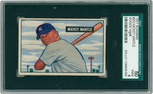 - Complete Run of Mickey Mantle Cards 1951-1969 (21)