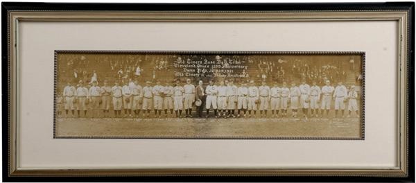 - 1921 Cleveland Indians Old Timers Panoramic Photograph