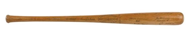 NY Yankees, Giants & Mets - 1937 New York Yankees Brown Presentational Bat