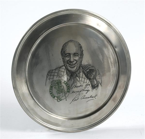 - Red Auerbach Pewter Presentational Tray