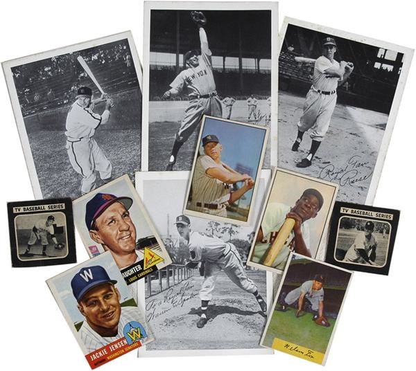 - Vintage Shoebox Collection With 1952 Royal Desserts Complete Set and 1953 Bowman Color Mickey Mantle (44)