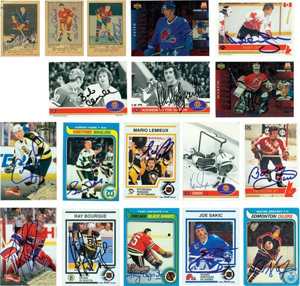 The Chris Berg Collection - Group Of (8) Signed Hockey Card Sets With 1951-52 Parkhurst