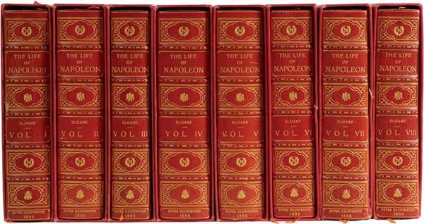 The Dr. Alvin Weiner Collection of Napoleon and Mi - The Life of Napoleon By Sloane - Eight Volumes