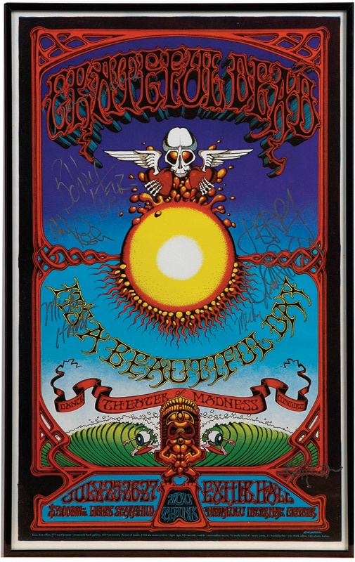 - Grateful Dead Signed Poster (Poster by Rick Griffin)