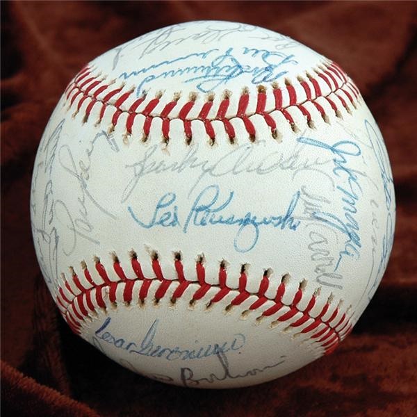 Pete Rose & Cincinnati Reds - 1975 World Champion Cincinnati Reds Team Signed Baseball