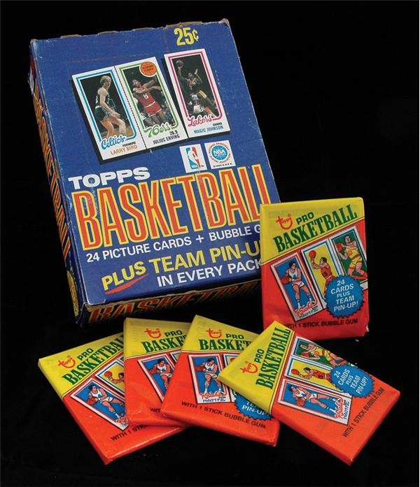 Unopened Material - 1980 Topps Basketball Unopened Wax Box