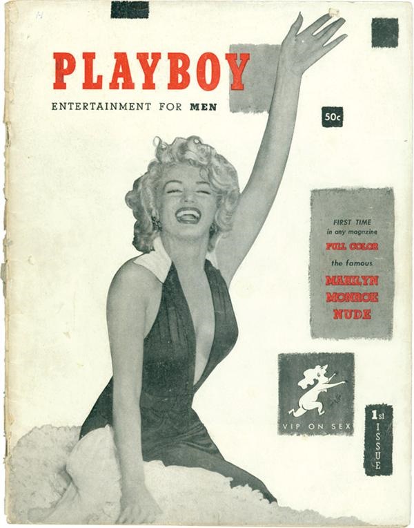 - 1954 Playboy # 1 With Marilyn Monroe Centerfold