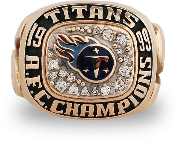 - 1999 TennesseeTitans AFC Championship Ring