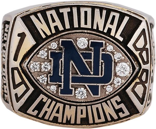 - 1988 Notre Dame Football National Championship Ring