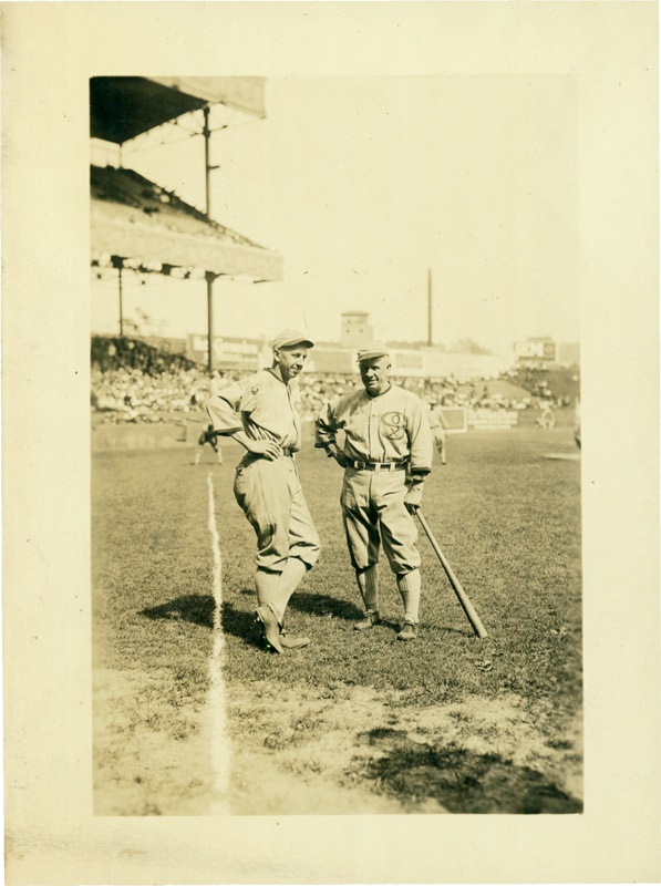 - Circa 1920 Eddie Collins and Kid Gleason Photo by Bain (4.75&quot; x 6.5&quot;)