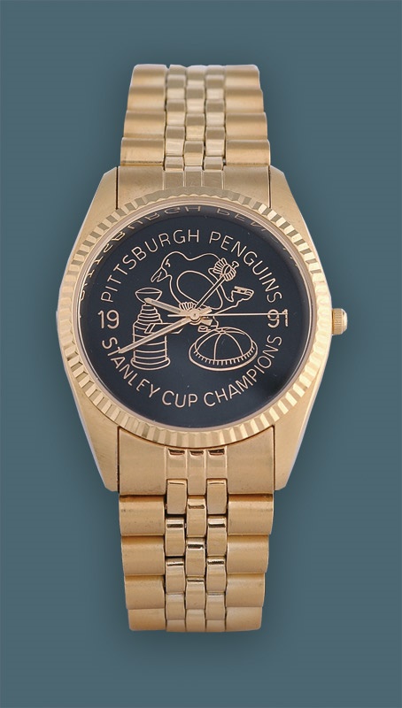 Hockey Equipment - 1991 Pittsburgh Penguins Stanley Cup Championship Watch