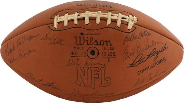 - 1972-73 Division Champion Green Bay Packers Team signed Football