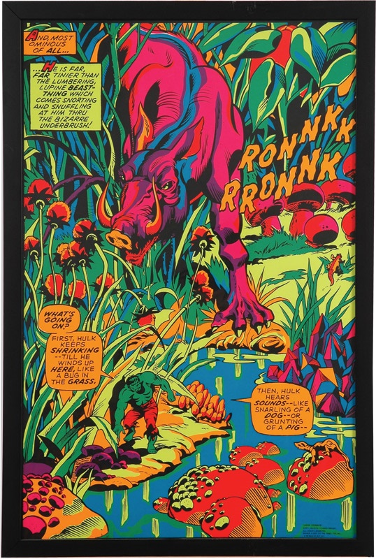 - 1960&#39;s Marvel Comics Original Blacklight Posters